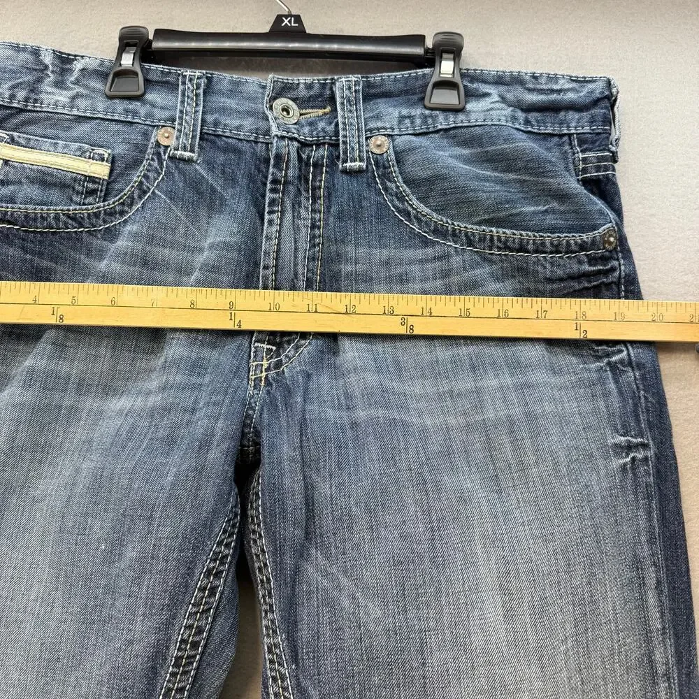 Big Star Men's Jeans 34R Blue Pioneer Regular Bootcut Leg Relaxed Fit Preppy